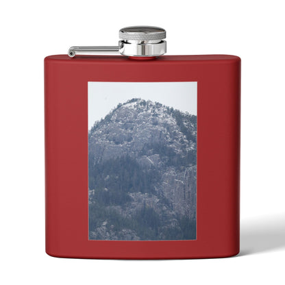 Mountain Mist Flask — 6oz Stainless Steel Hip Flask