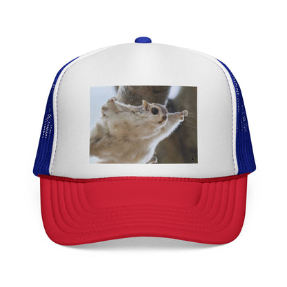 Squirrel Photo Trucker Cap - Cute Wildlife Snapback Hat