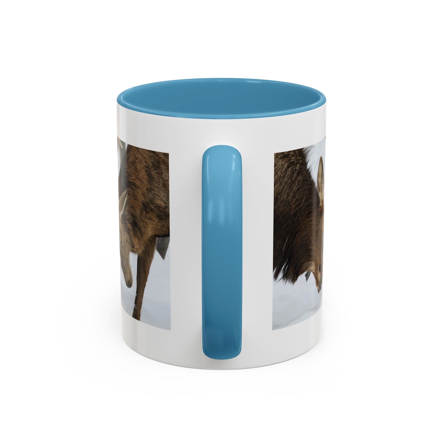 Deer Antler Clash Coffee Mug — Rustic Wildlife Accent Mug (11/15oz)