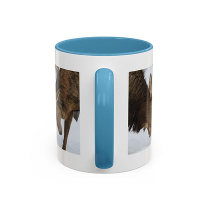 Deer Antler Clash Coffee Mug — Rustic Wildlife Accent Mug (11/15oz)