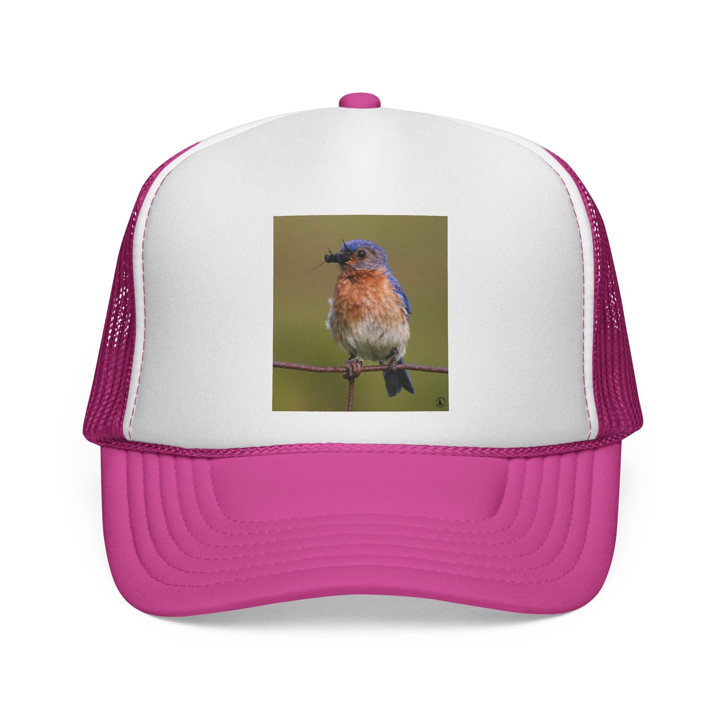 Eastern Bluebird Trucker Cap — Vintage Nature Hat for Birdwatchers