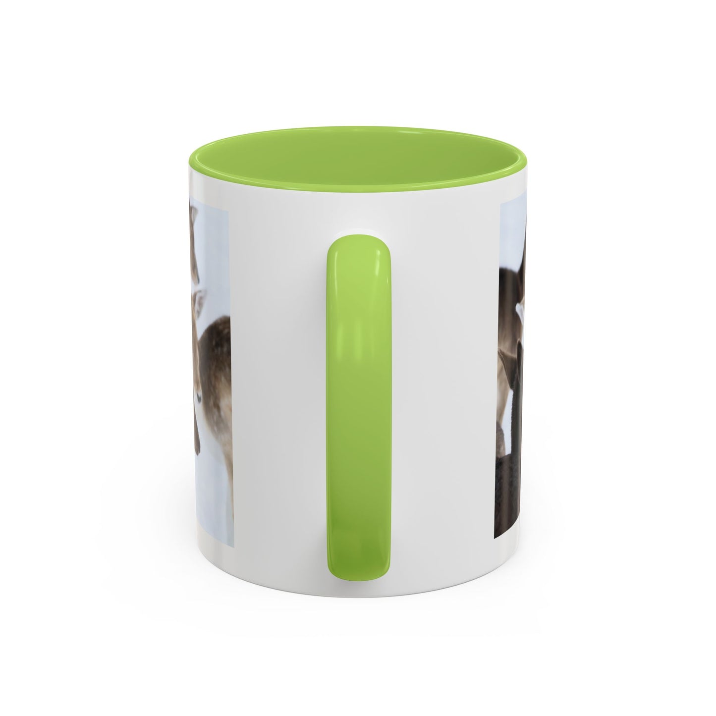 Deer Herd Accent Coffee Mug — Wildlife Photo Ceramic Mug (11/15oz)