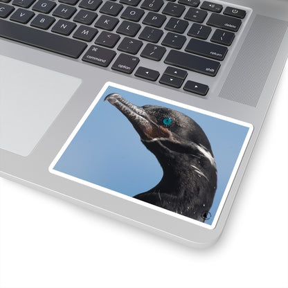 Blue-Eyed Cormorant Kiss-Cut Sticker — Wildlife Laptop Decal