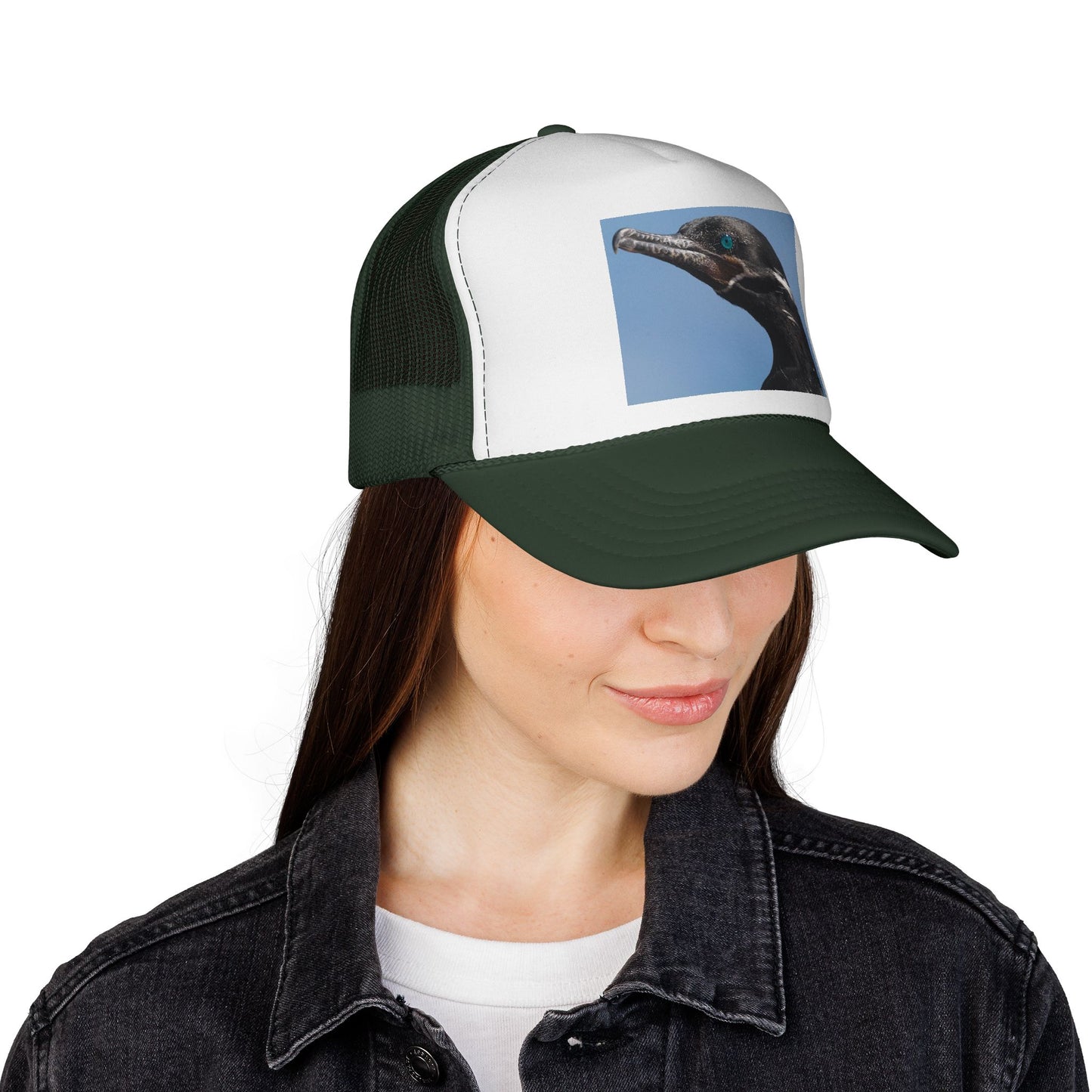 Cormorant Photo Trucker Cap – Coastal Birdwatcher Hat
