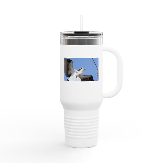 40oz Insulated Travel Mug — Seagull Photo Beach Tumbler