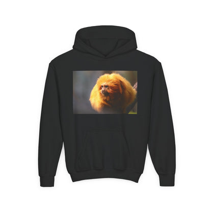 Golden Lion Tamarin Youth Hoodie — Cute Monkey Photo Sweatshirt for Kids