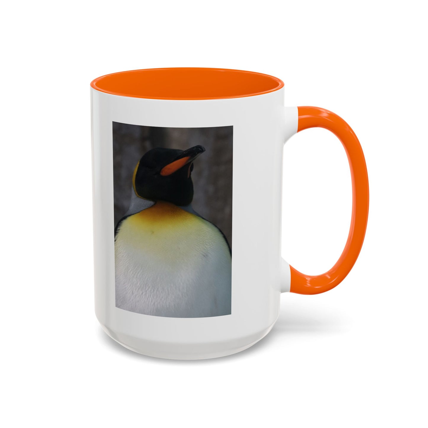 King Penguin Photo Coffee Mug — Cute Wildlife Accent Mug (11/15oz)