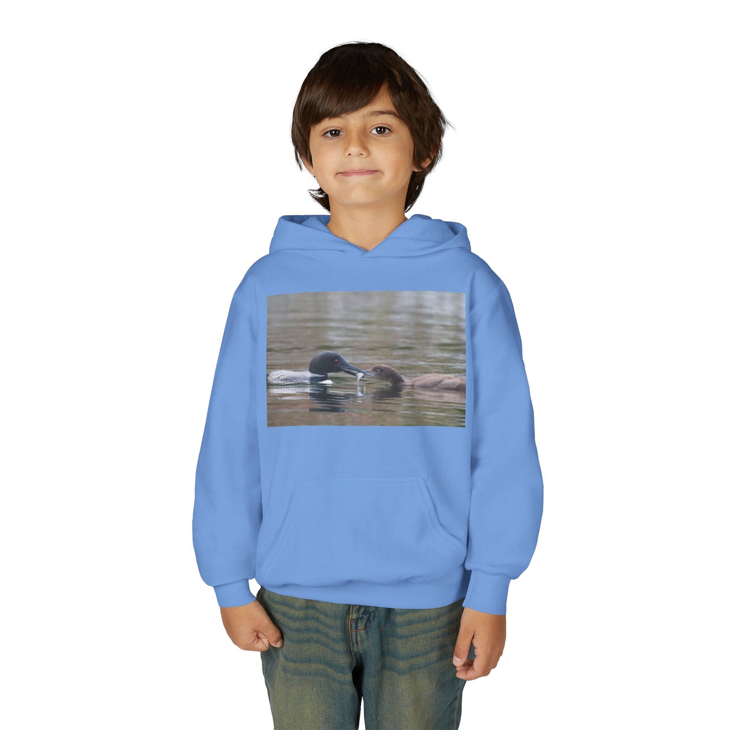 Youth Hoodie — Swimming Ducks Nature Photo Sweatshirt