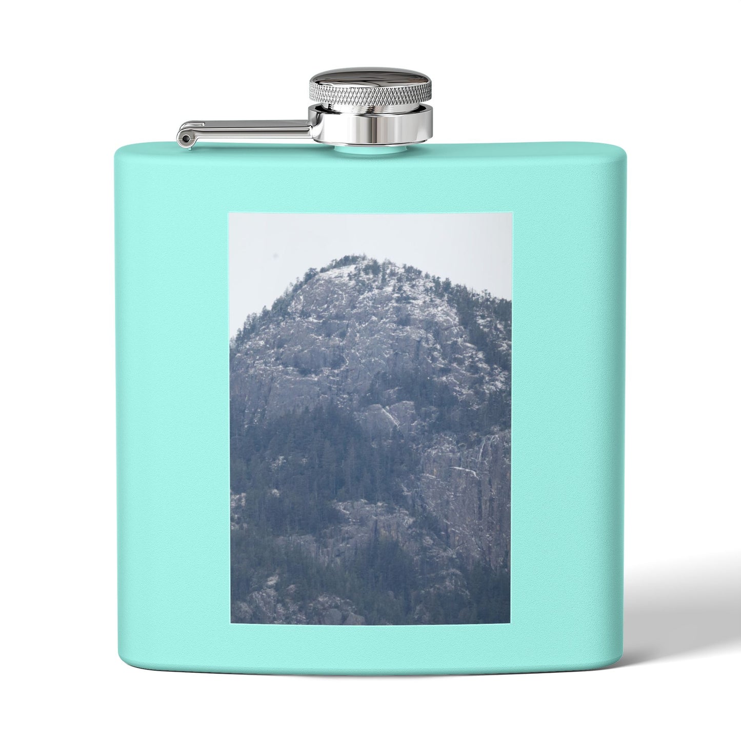 Mountain Mist Flask — 6oz Stainless Steel Hip Flask