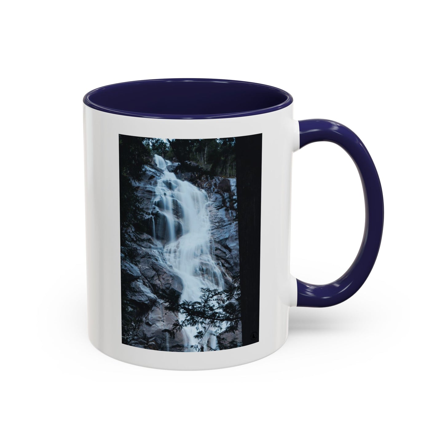 Waterfall Photo Accent Coffee Mug – Scenic Nature Travel Gift (11/15oz)