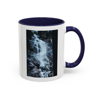 Waterfall Photo Accent Coffee Mug – Scenic Nature Travel Gift (11/15oz)