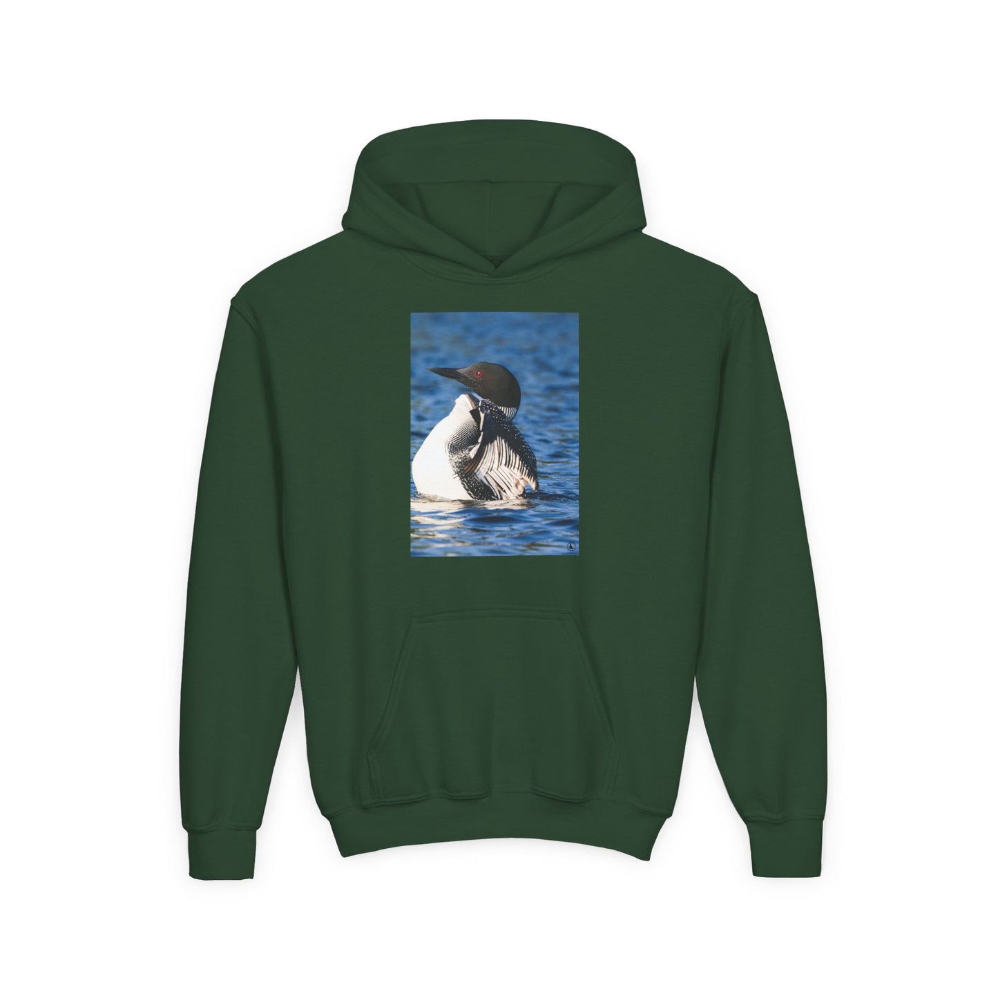Youth Hoodie with Common Loon Photo – Nature-Lover Kids Pullover