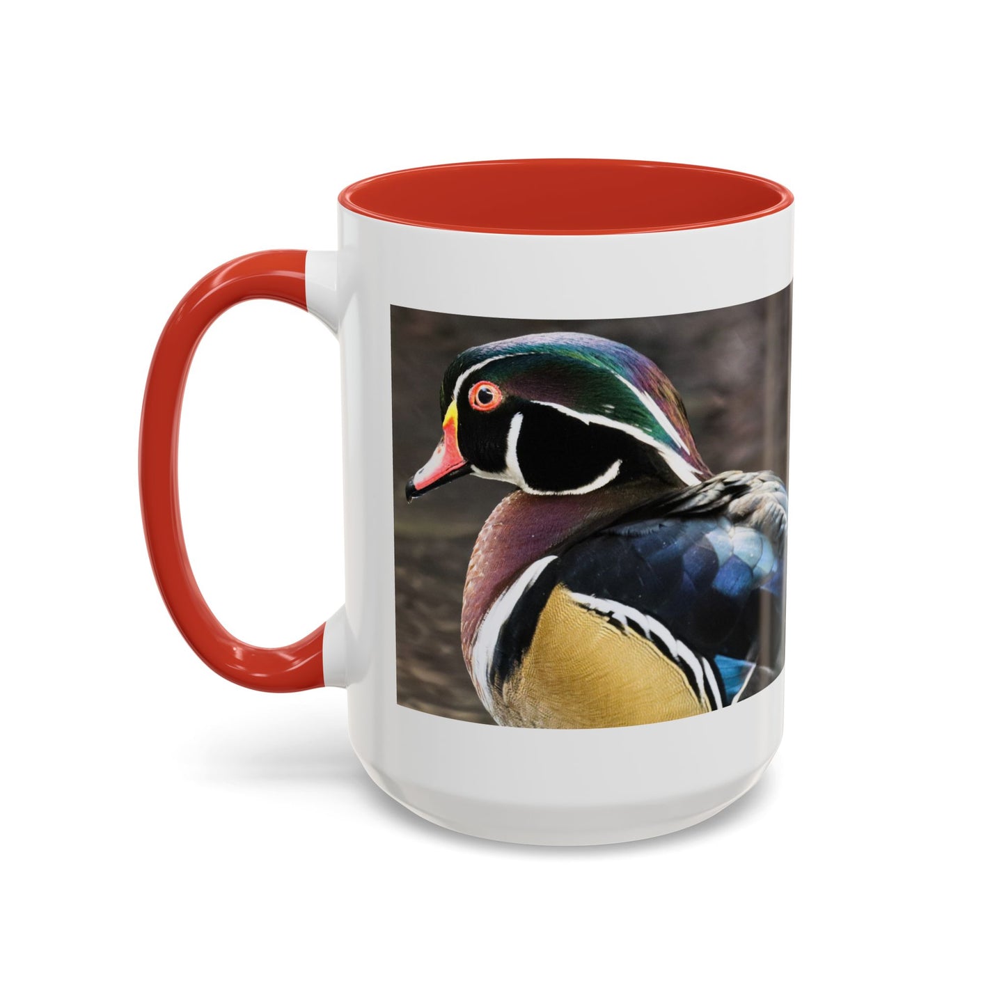 Wood Duck Accent Coffee Mug — Colorful Waterfowl Photo Mug (11/15 oz)