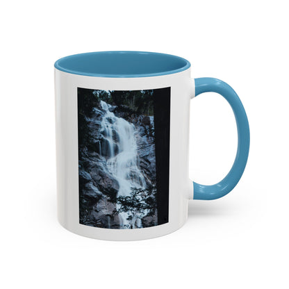 Waterfall Photo Accent Coffee Mug – Scenic Nature Travel Gift (11/15oz)