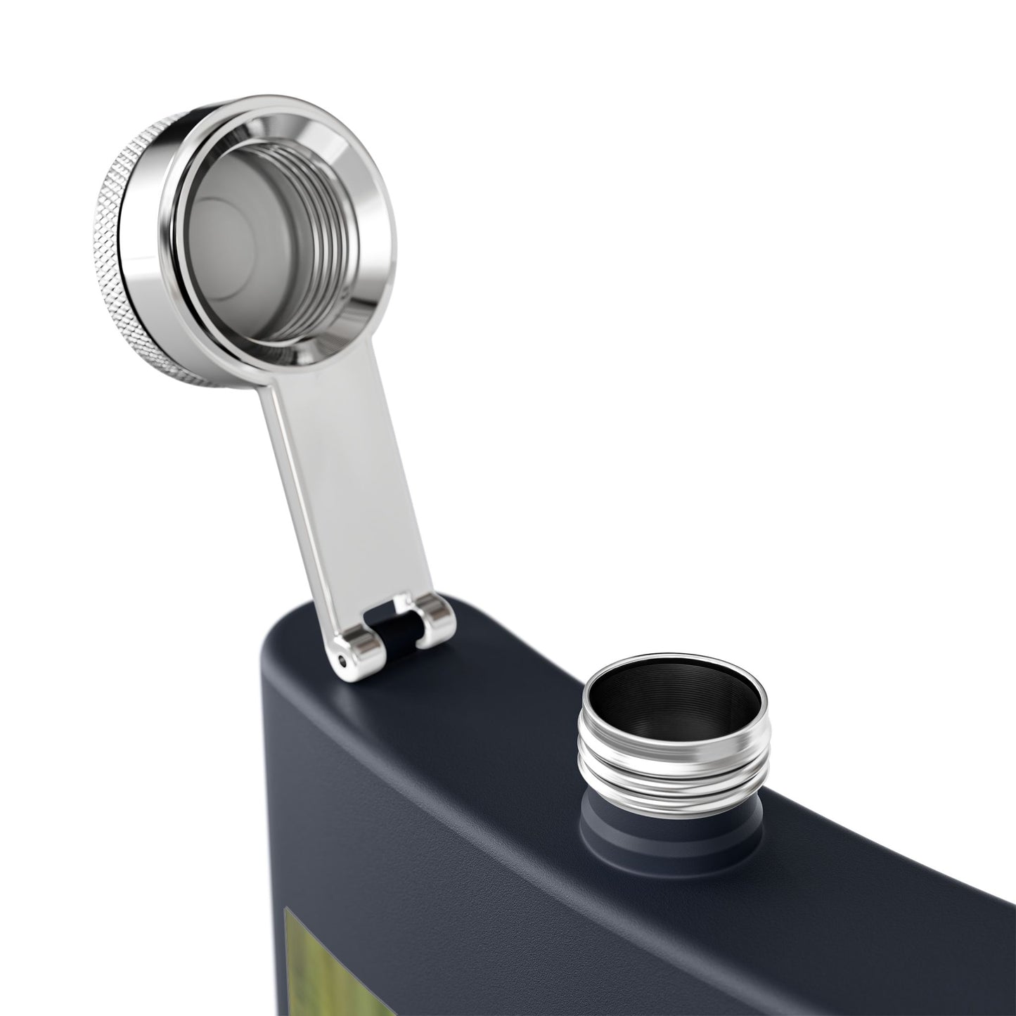 6oz Stainless Steel Flask with Diving Loon Photo – Wildlife Gift for Outdoor Enthusiasts