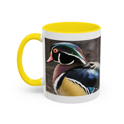 Wood Duck Accent Coffee Mug — Colorful Waterfowl Photo Mug (11/15 oz)