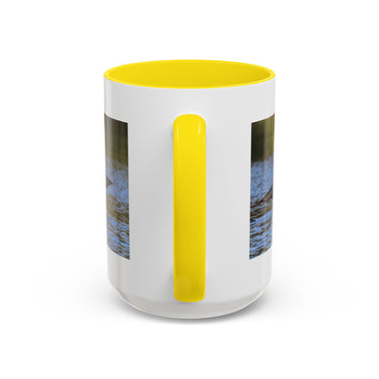 Loons in Flight Accent Coffee Mug — Wildlife Bird Photography Drinkware