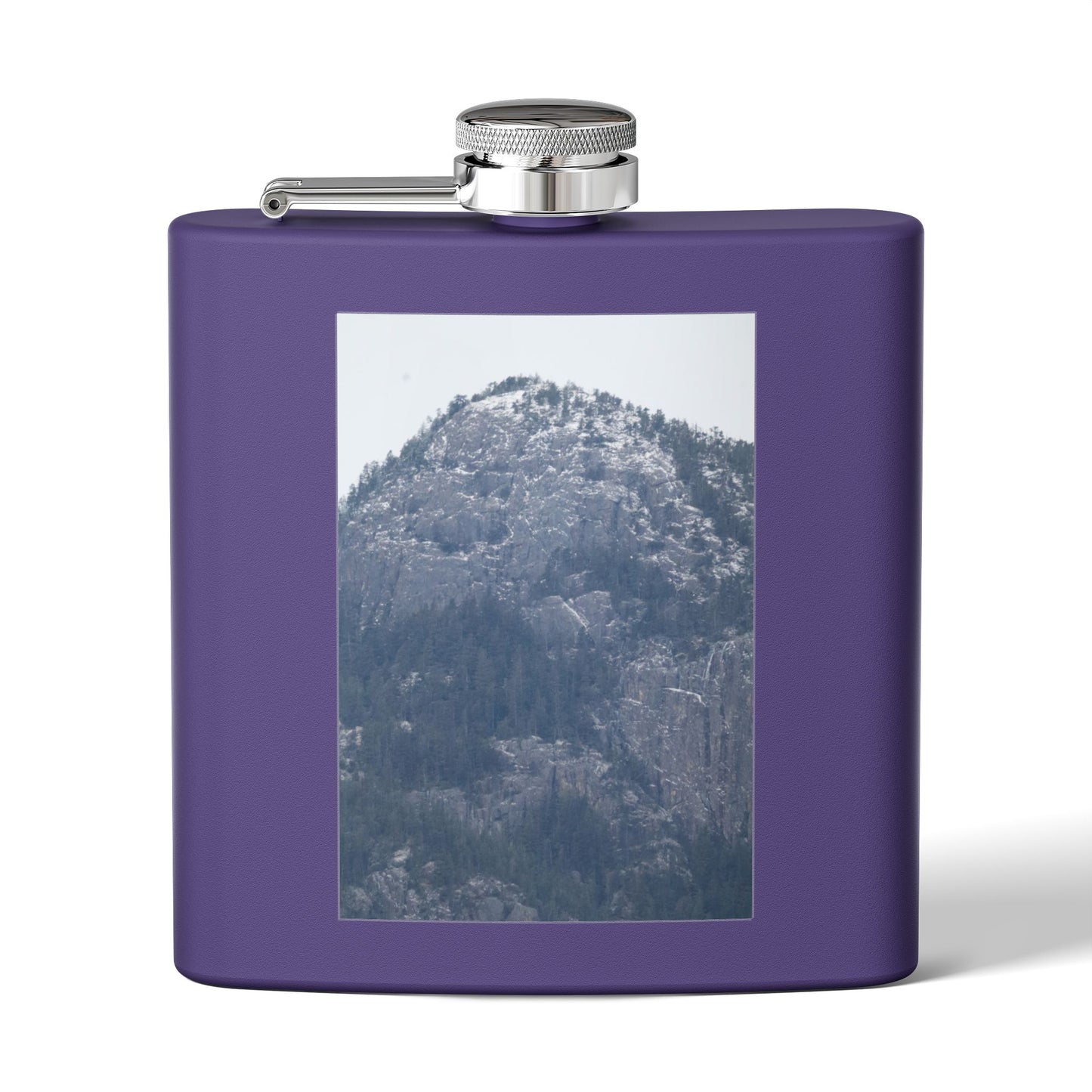 Mountain Mist Flask — 6oz Stainless Steel Hip Flask