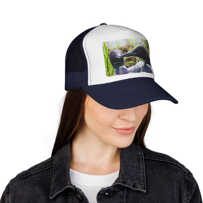 Loon Photo Trucker Cap — Wildlife Bird Hat for Nature Lovers