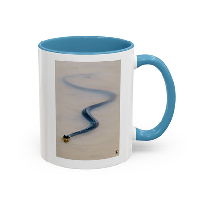 Serpentine Ribbon Snake Coffee Mug — Nature Photography Accent Mug (11/15oz)