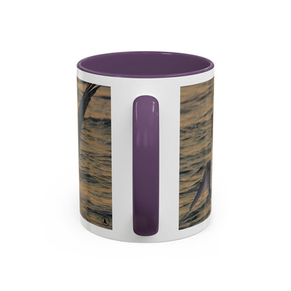 Pelican Sunrise Accent Coffee Mug — 11/15oz Ceramic Mug for Bird Lovers