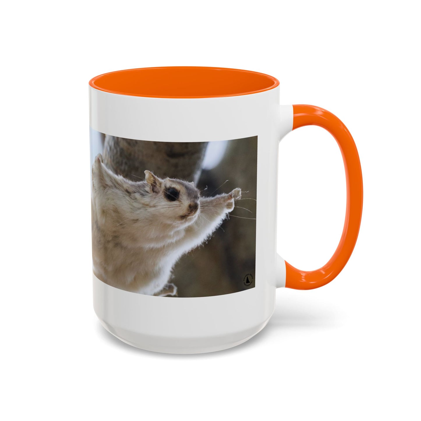 Flying Squirrel Accent Coffee Mug — Cute Wildlife Photo Mug (11/15oz)