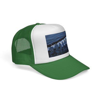Trucker Cap — Winter Ice Wave Photo Print