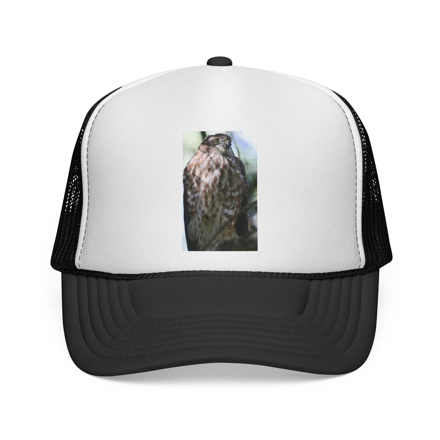 Trucker Hat with Owl Photo — Outdoor Nature Cap for Bird Lovers