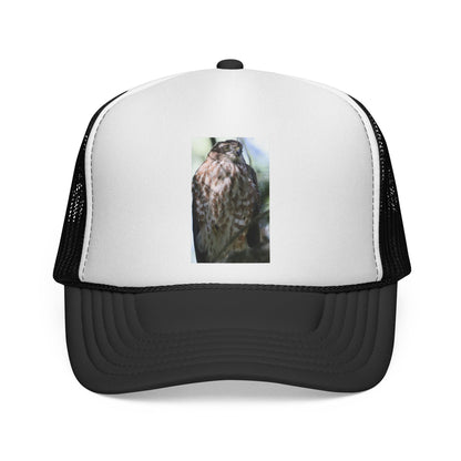 Trucker Hat with Owl Photo — Outdoor Nature Cap for Bird Lovers