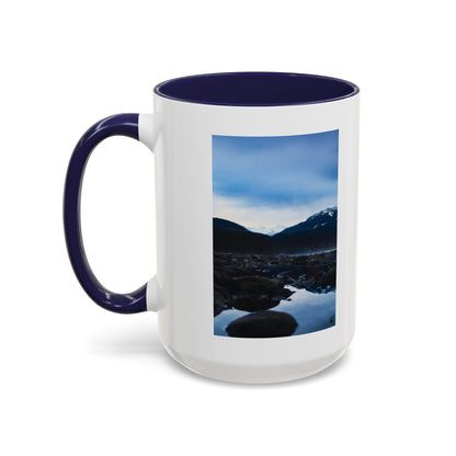 Mountain Lake Accent Coffee Mug — Scenic Wilderness Photo Travel Gift (11/15oz)
