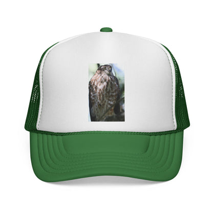 Trucker Hat with Owl Photo — Outdoor Nature Cap for Bird Lovers