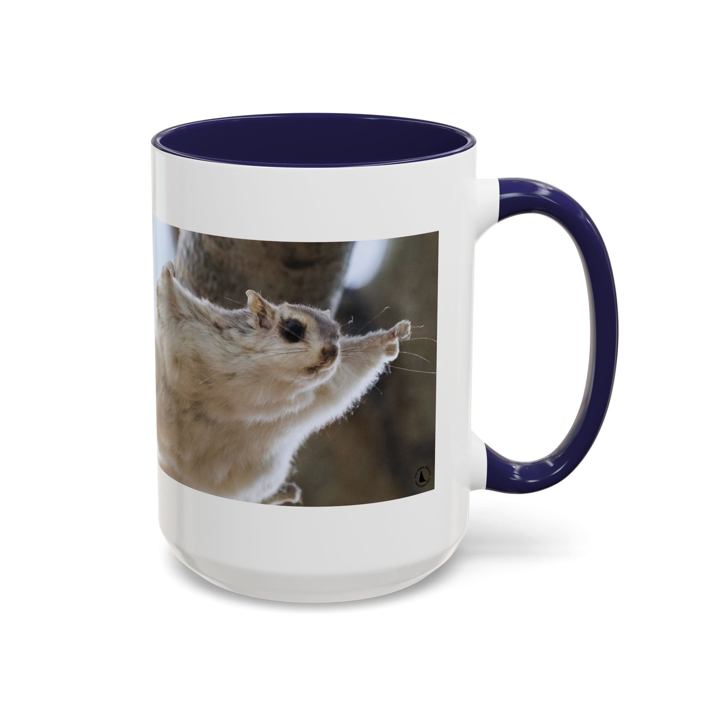 Flying Squirrel Accent Coffee Mug — Cute Wildlife Photo Mug (11/15oz)