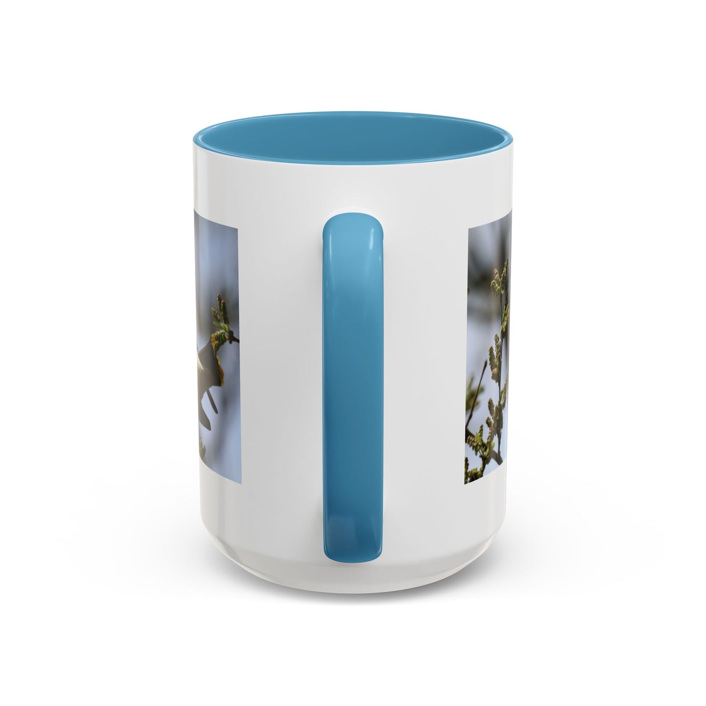 Cedar Waxwing Bird Photo Accent Coffee Mug