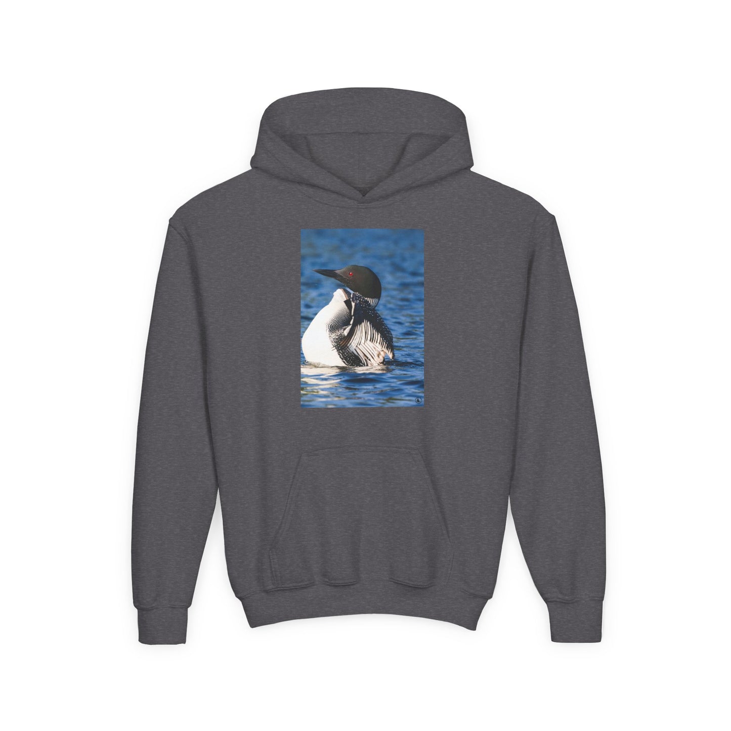 Youth Hoodie with Common Loon Photo – Nature-Lover Kids Pullover