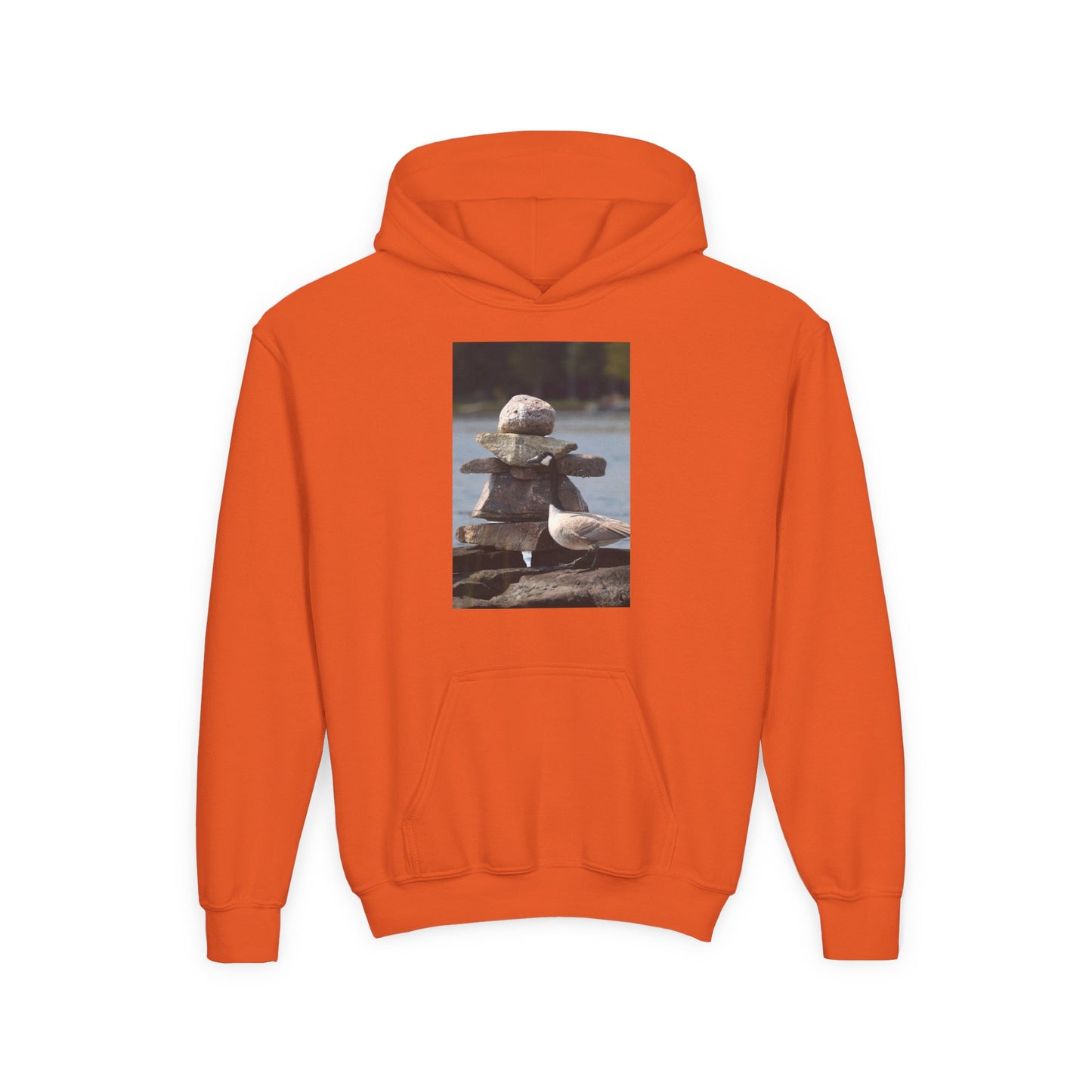 Youth Hoodie with Cute Duck Plush Photo — Kids' Cozy Animal Pullover