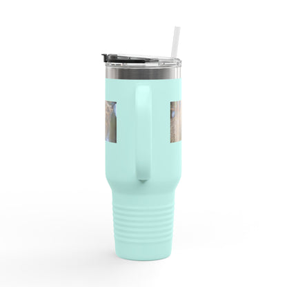 40oz Insulated Travel Mug with Wildcat Photo - Large Thermal Tumbler for Commuting & Outdoors