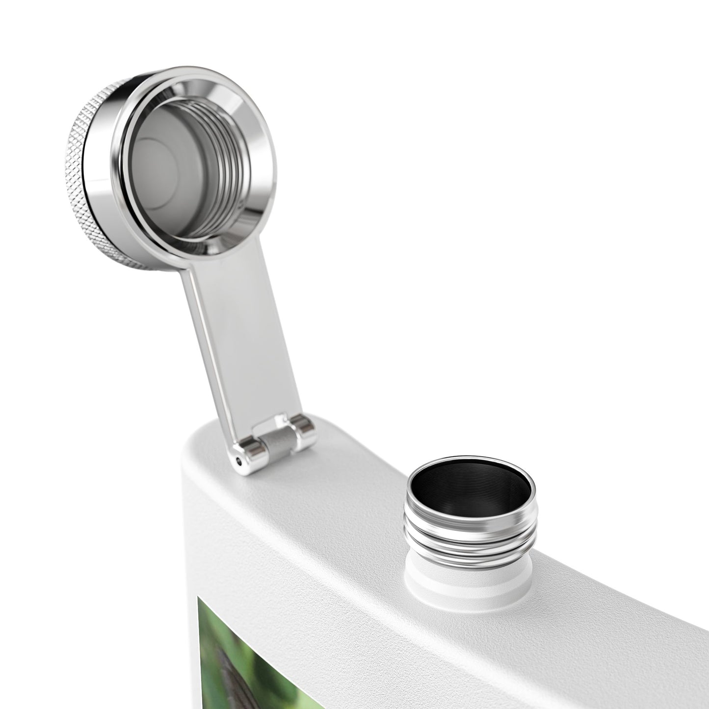 Hummingbird Photo Stainless Steel Flask — 6oz Portable Liquor Hip Flask