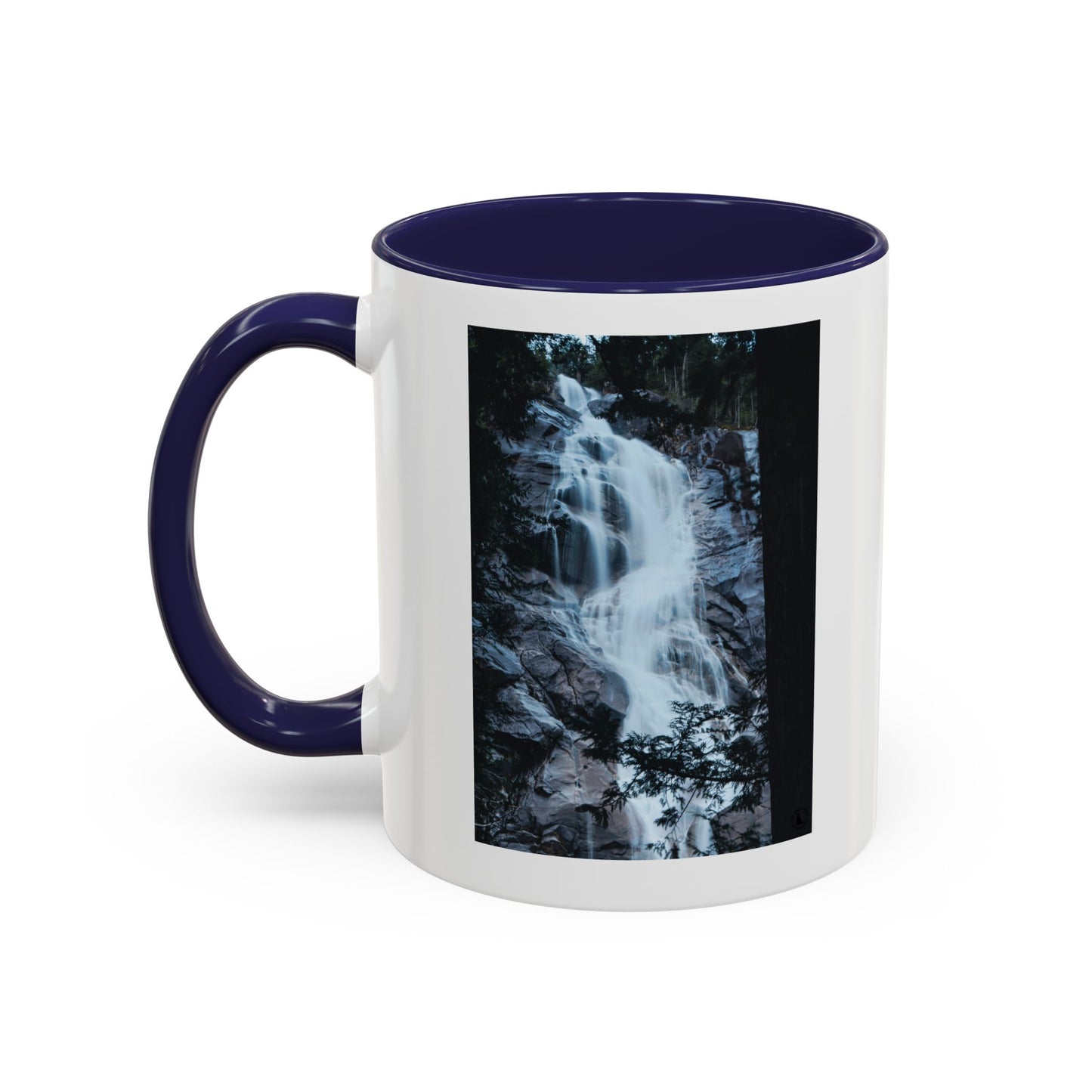 Waterfall Photo Accent Coffee Mug – Scenic Nature Travel Gift (11/15oz)