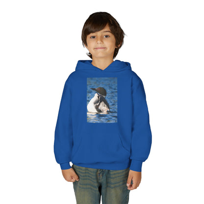 Youth Hoodie with Common Loon Photo – Nature-Lover Kids Pullover