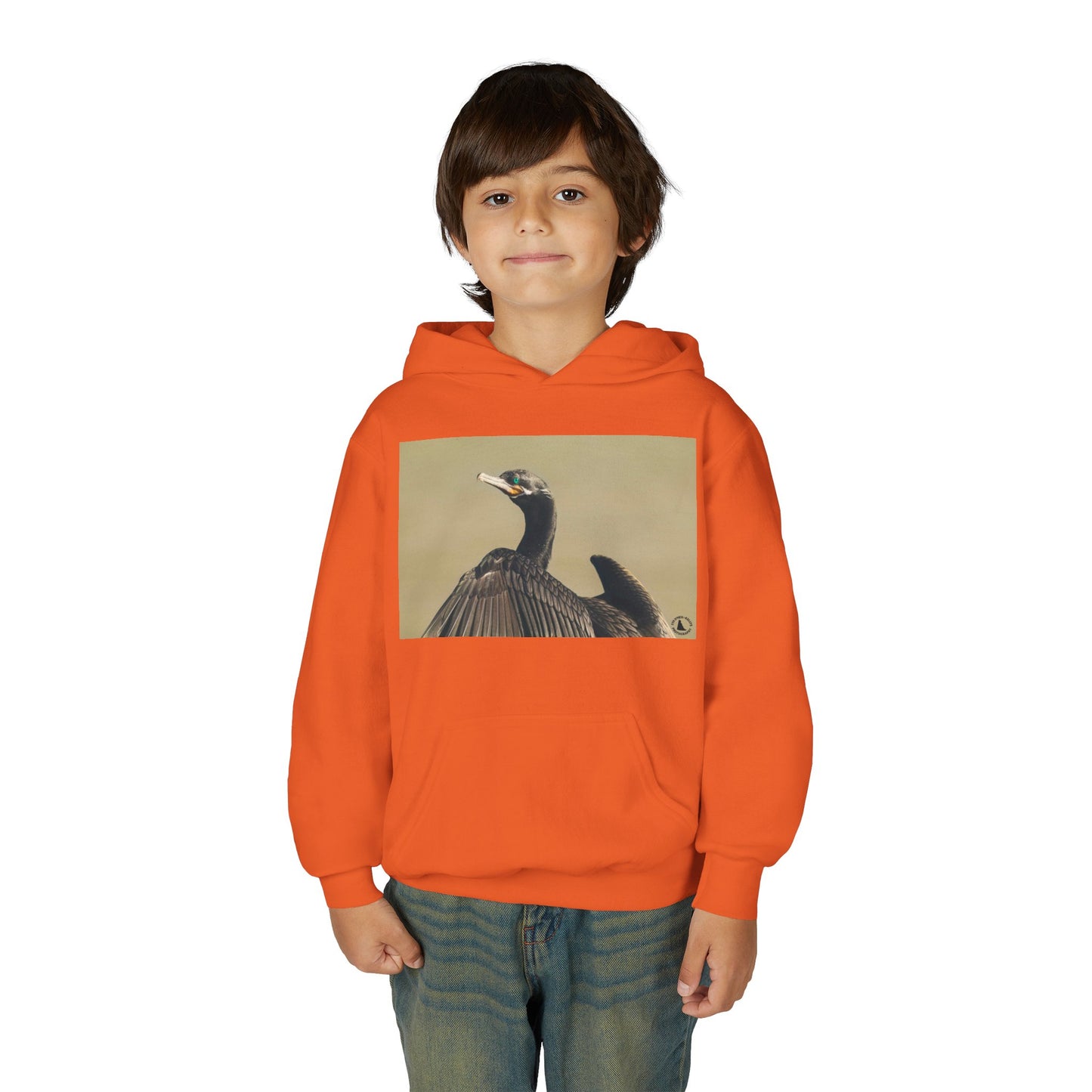 Cormorant Bird Photo Hoodie | Wildlife Photography Kids Sweatshirt