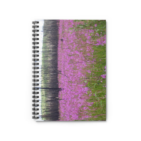 Wildflower Field Spiral Notebook — Floral Ruled Journal for Notes & Nature Lovers