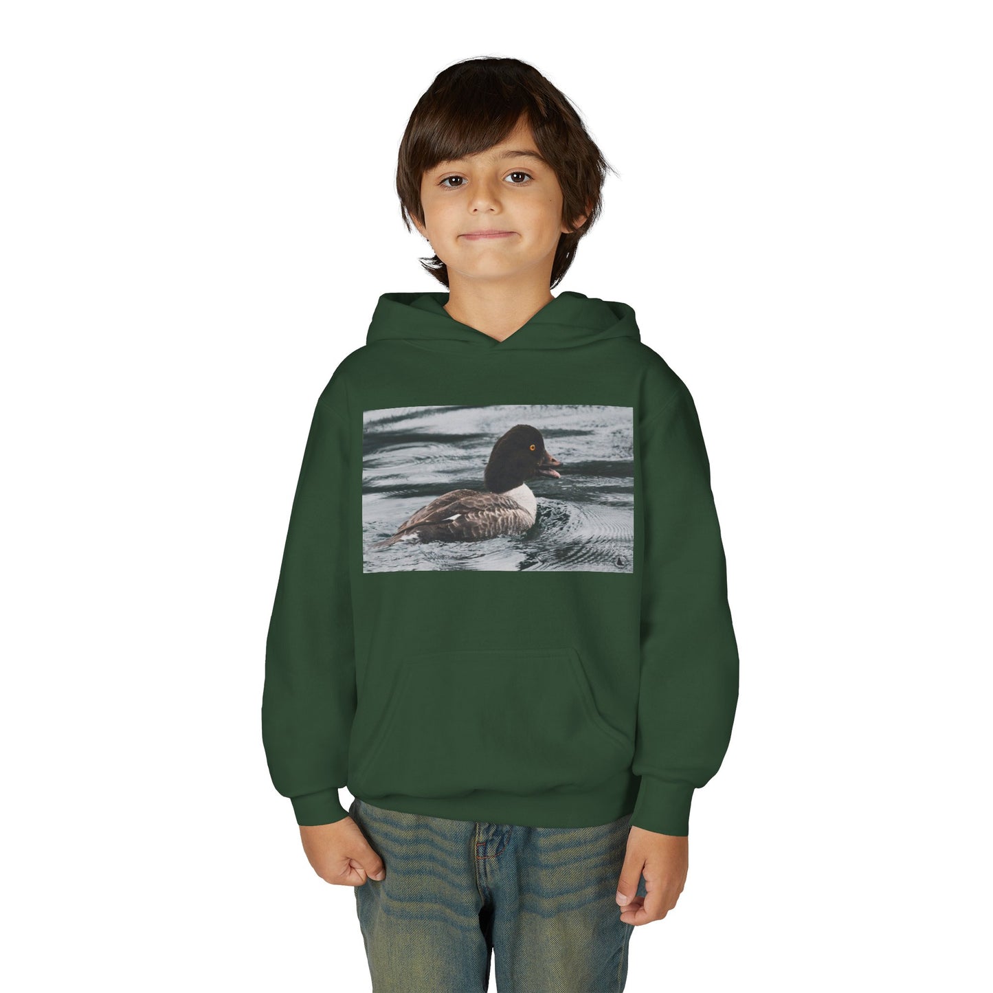 Kids Duck Photo Hoodie – Cozy Wildlife Pullover for Children