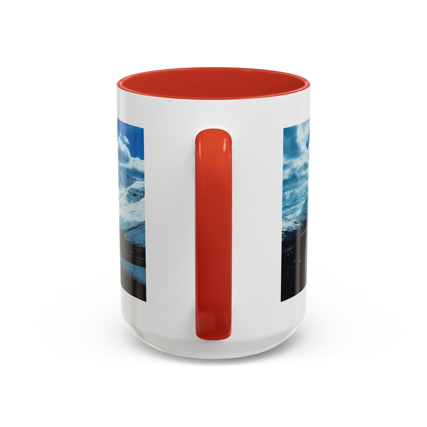 Mountain Landscape Accent Coffee Mug - Snowy Peaks Scenic 11/15oz