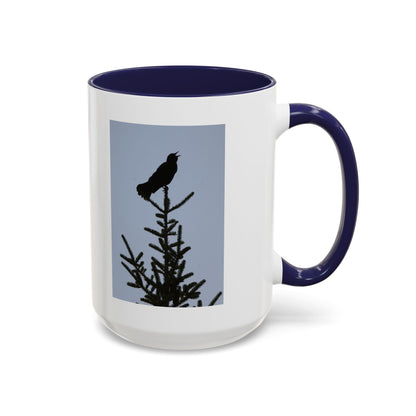 Songbird Silhouette Accent Coffee Mug — Black Interior 11/15oz