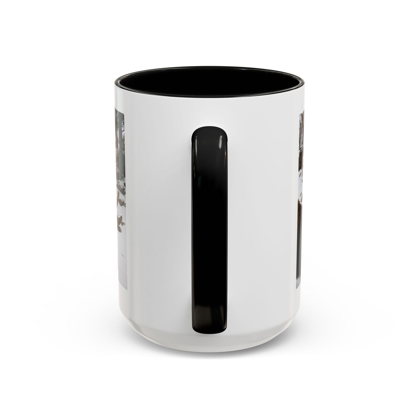 Elk in Snow Accent Coffee Mug — Nature Wildlife Photo Mug (11/15oz)