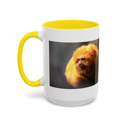 Golden Lion Tamarin Coffee Mug — Cute Exotic Monkey Accent Mug (11/15oz)