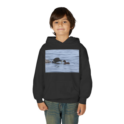 Duck Family Photo Hoodie — Youth Wildlife Nature Hoodie