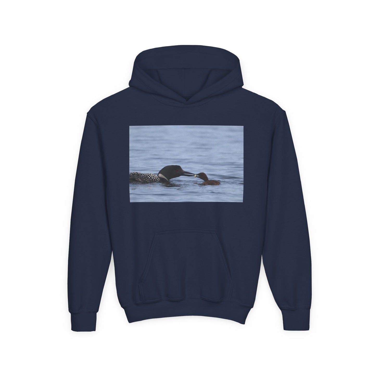 Youth Hoodie with Swimming Otters Photo – Cute River Otter Kids Sweatshirt