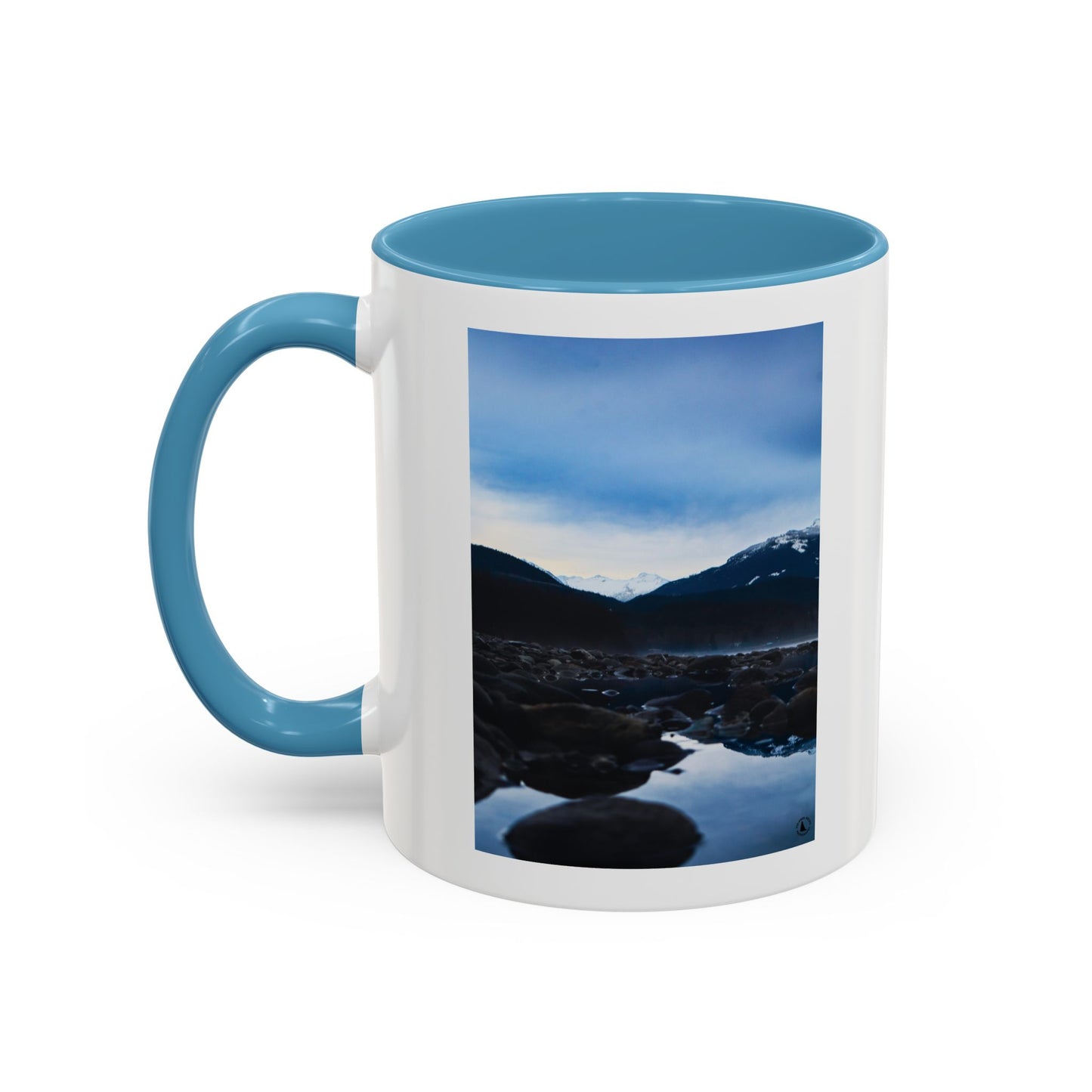Mountain Lake Accent Coffee Mug — Scenic Wilderness Photo Travel Gift (11/15oz)