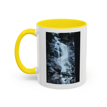 Waterfall Photo Accent Coffee Mug – Scenic Nature Travel Gift (11/15oz)
